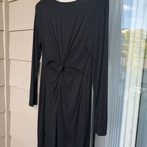 Black long sleeve mini